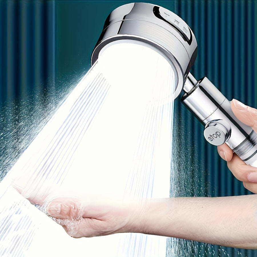 High Pressure Filter Showerhead 3 Adjustable Spray Modes with Angle-Adjustable Mount – Super Pressurized Home Bath Shower Head Bathroom Upgrade, Silver