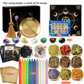 Witchcraft Supplies Kit for Spells – 94 / 130pcs Witch Box with Pink Candles, Wiccan Tools & Beginner Pagan Ritual Set | Halloween