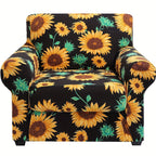 Boho Floral Sofa Slipcover Set with Separate Seat Cushion Covers – Washable Stretch Couch Cover for Armchair Loveseat Sofa, Drawstring Fit, Pet Friendly, 6 Colors