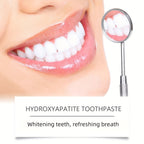 Hydroxyapatite Toothpaste 3 Pack 7.5% Nano Formula with Toothbrush Whitens Teeth Freshens Breath Travel Home Oral Care - Gift for Women