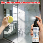 Showerhead & Bathroom Limescale Remover Spray Kit – Removes Mineral Blockages, Restores Glass & Mirrors, No-Scrub for Bathtub, Sink & Toilet