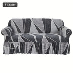 Printed Skirt Sofa Slipcover 1pc - Elastic Pet Anti-Dirt All-Purpose Sofa Protection Cover for Living Room Home Decor Sofa Cushion Cover