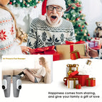 Cordless Air Compression Leg Massager Circular Calf Press 3 Intensities for Feet Legs Thighs Knees Easy to Use Gray Gift for Mom Dad