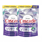 Cascade Platinum Plus ActionPacs Dishwasher Pods 2-Pack 48 Count Mountain Scent, Pre-Measured Dish Soap Pacs with Rinse Aid and Drying Agent for Spotless Clean Dishes