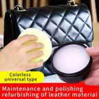 Leather Conditioner & Polishing Wax Kit 58g - Colorless Universal Leather Care Cream for Shoes, Bags, Furniture & Faux Leather with Sponge Applicator