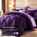 Diamond Pattern Quilt Bedding Set with Pillowcases 2/3 Piece – Soft Breathable Lightweight Comforter Twin Queen King 30+ Colors