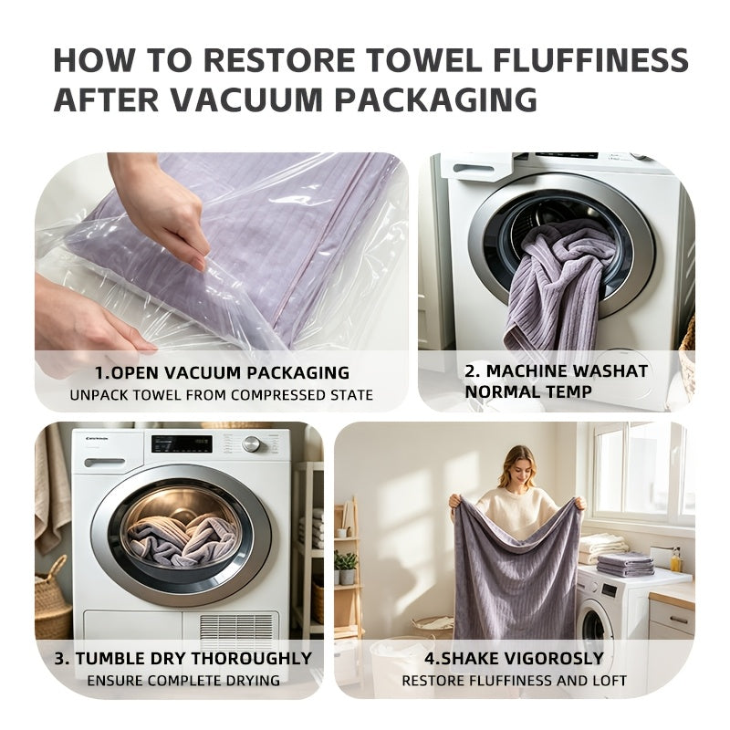 Oversized Bath Towel Set 4 Piece 35x71 Inch – Ultra Soft Quick-Dry Absorbent Microfiber Towels for Bathroom Spa Gym Travel, 10 Colors