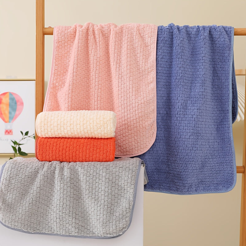 Quick-Dry Multipurpose Towel Set of 4 – 13.4×29.1 Inch Soft Lint-Free Towels for Bathroom, Kitchen, Face Washing & Car Cleaning | Multi-Color Options