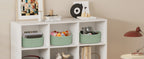 Woven Storage Baskets Set of 6 – Cotton Rope Round Shelf Baskets Bins for Organizing Closet Living Room Bedroom Playroom, Cute Small Decorative Cube Storage Caddy, Multiple Colors Available