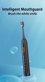 IPX8 Sonic Electric Toothbrush USB Rechargeable 5 Brush Heads Metal Shaft Smart Timer Couple Set for Adults Men Women