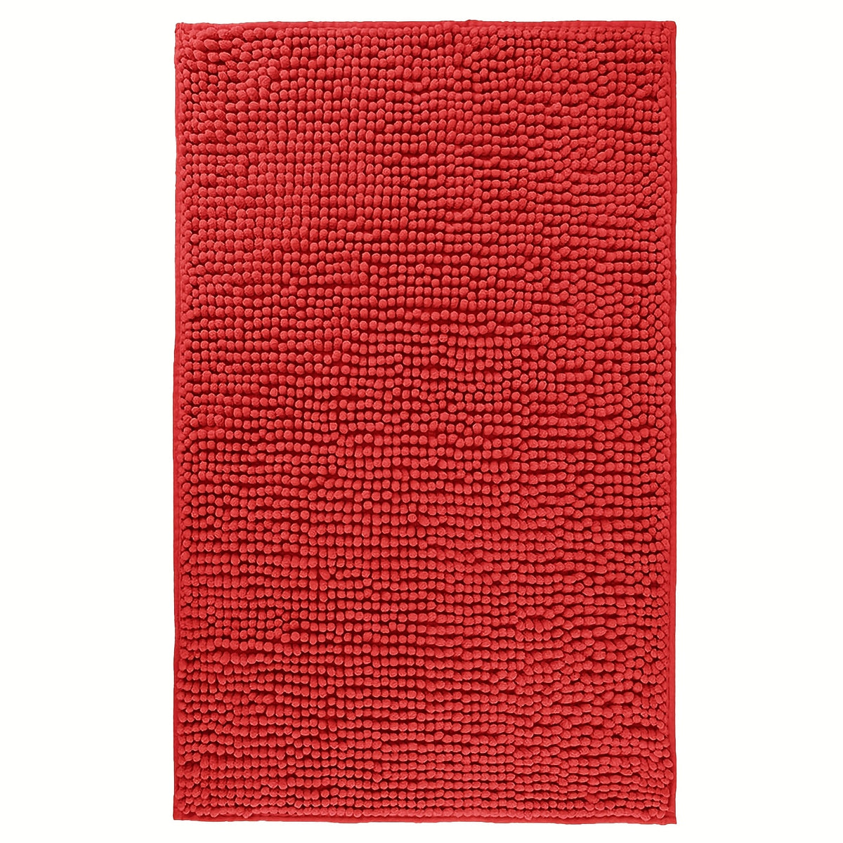 Chenille Bathroom Rug Extra Soft Absorbent Bath Mats for Bathroom Floor – Non-Slip, Water Absorbent, Machine Washable Bath Mat