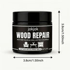 Wood Repair Paste for Furniture – Brown Scratch & Crack Filler for Doors, Cabinets, Tables, Floors & Chairs with Applicator Brush