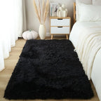 Tie-Dye Shaggy Plush Area Rug Non-Slip Fuzzy Soft Bedside Carpet Pet Friendly for Bedroom Living Room Dorm 5 Colors