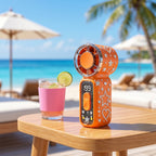 Handheld Mini Fan USB Rechargeable 199-Speed Portable Pocket Fan – Transparent High-Speed Personal Fan for Outdoor, Travel & Summer Cooling