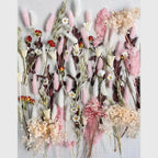 Boho Dried Flower Bouquet with Pampas Grass - Bohemian Wedding Centerpiece, Cake Flowers & Groom Boutonniere, Long-Lasting Botanical Arrangement for Home & Event Decor