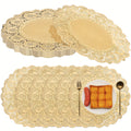 200 Piece Paper Doilies 12 Inch Lace Round Disposable Placemats for Dinner Plates Dessert Wedding Crafts Tableware