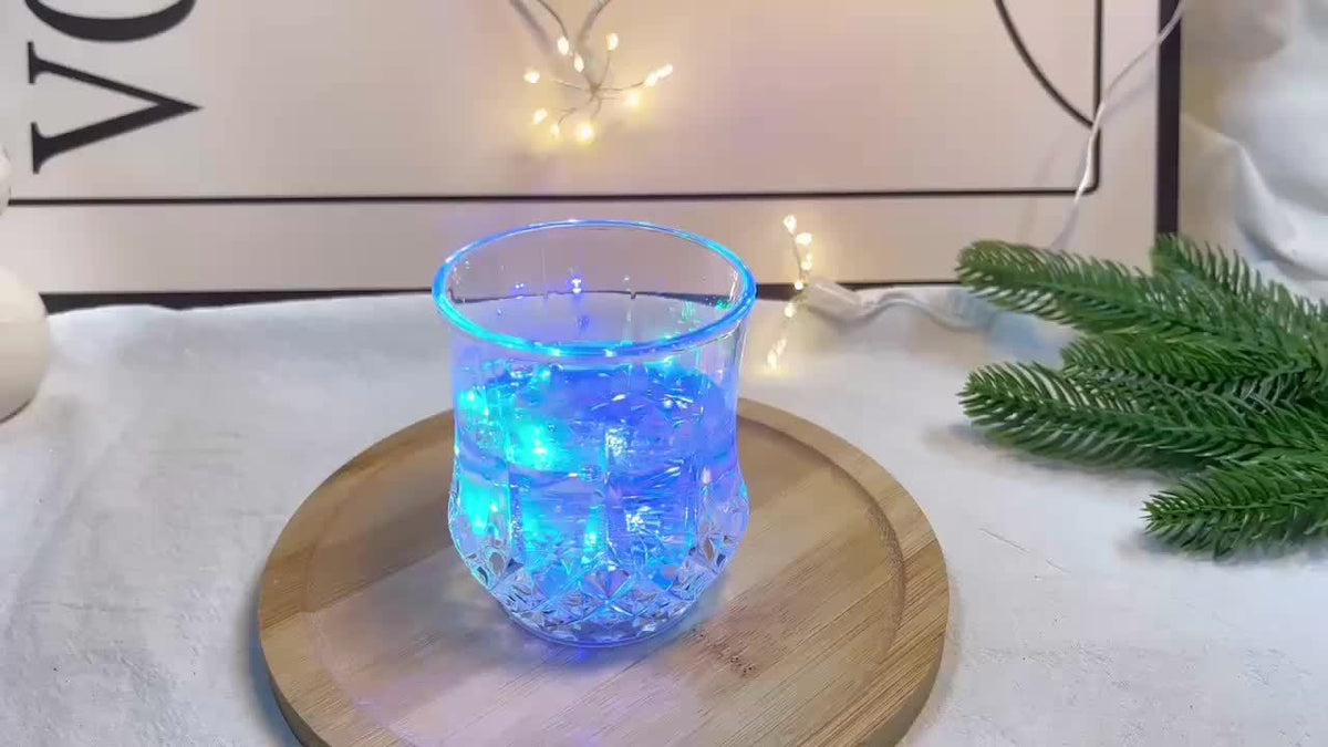 LED Light Up Cups 6 Pack - Glow in the Dark Beer Mugs with Colored LED Lights for Party, Birthday, Christmas, Disco & Valentine's Day, Fun Party Supplies Drinkware Set