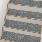 Non-Slip Stair Treads Self-Adhesive 4mm TPR Stair Mats for Hardwood Floors Indoor Stairs Carpet Pads 6pcs or 15pcs Set