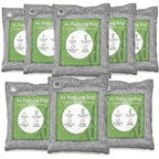 Bamboo Charcoal Air Purifying Bags Odor Absorber – Activated Charcoal Moisture Absorber & Natural Deodorizer for Car, Closet, Shoes, Bathroom & Home, 6 to 16 Pack