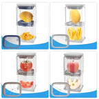 4-Blade Stainless Steel Vegetable Grater & Fruit Slicer Multifunctional Mandoline Cutting Tool – Slice Carrots, Cucumbers, Cabbage, Onions, Beans, Fruits & Cheese with Ease