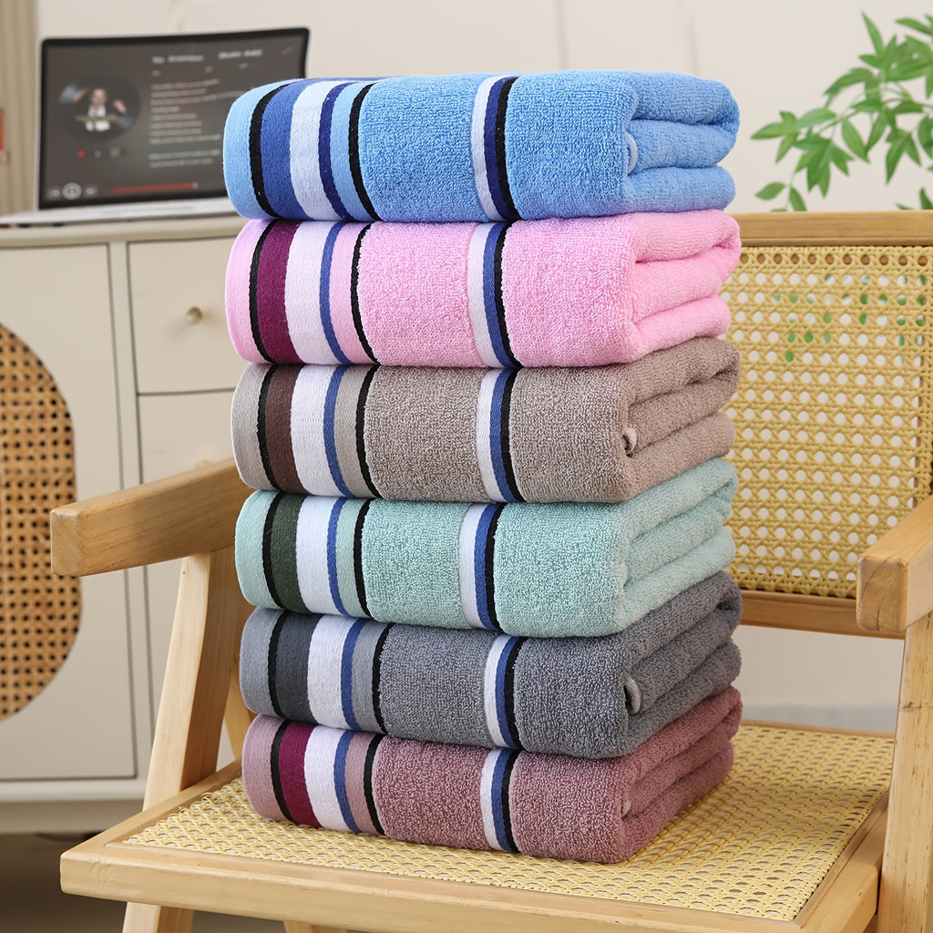 100% Cotton Bath Towel 27.6x55in – GSM360 Super Soft Absorbent Quick-Dry Towel, Skin-Friendly Bathroom Essential & Gift for Family (6 Colors)