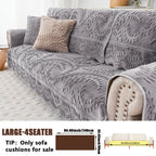 Plush Sofa Cover Faux Rabbit Fur Non-Slip, Thickened Quilted Sofa Cushion Cover Machine Washable, Warm Breathable Pet-Friendly Couch Pad for Living Room, Bedroom & Office