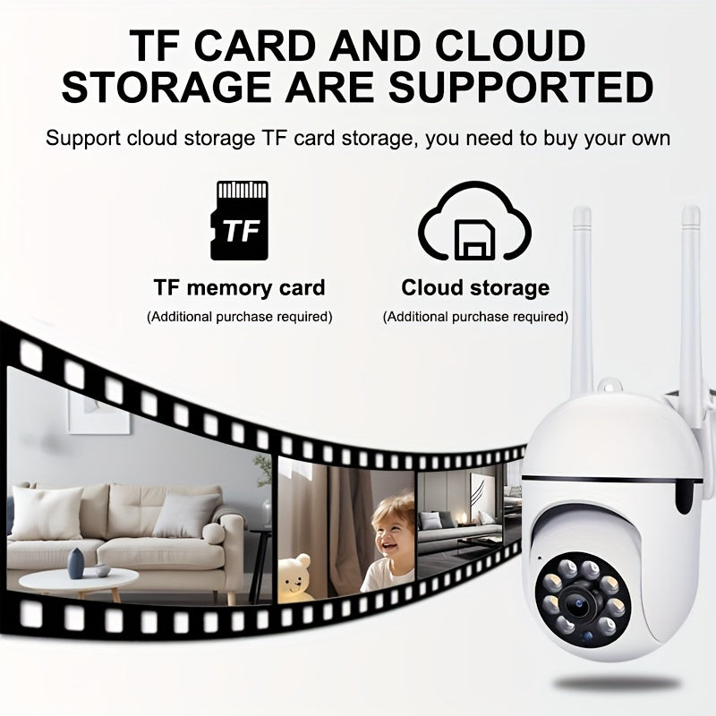 2-Pack 3MP 5GHz WiFi Security Camera Outdoor IP54 Waterproof Night Vision Motion Detection 2-Way Audio Remote App Surveillance Home Business