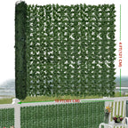 UV Resistant Artificial Ivy Privacy Fence Screen Faux Hedge Wall Panels Fake Ivy Vine Leaf Green Backdrop for Outdoor Garden Patio Balcony Backyard Indoor Decor Multiple Sizes