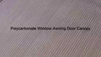 Polycarbonate Door Window Awning Canopy UPF50+ UV Rain Snow Protection Outdoor Entry Overhang 80x40 120x40 Hollow Sheet Clear Brown