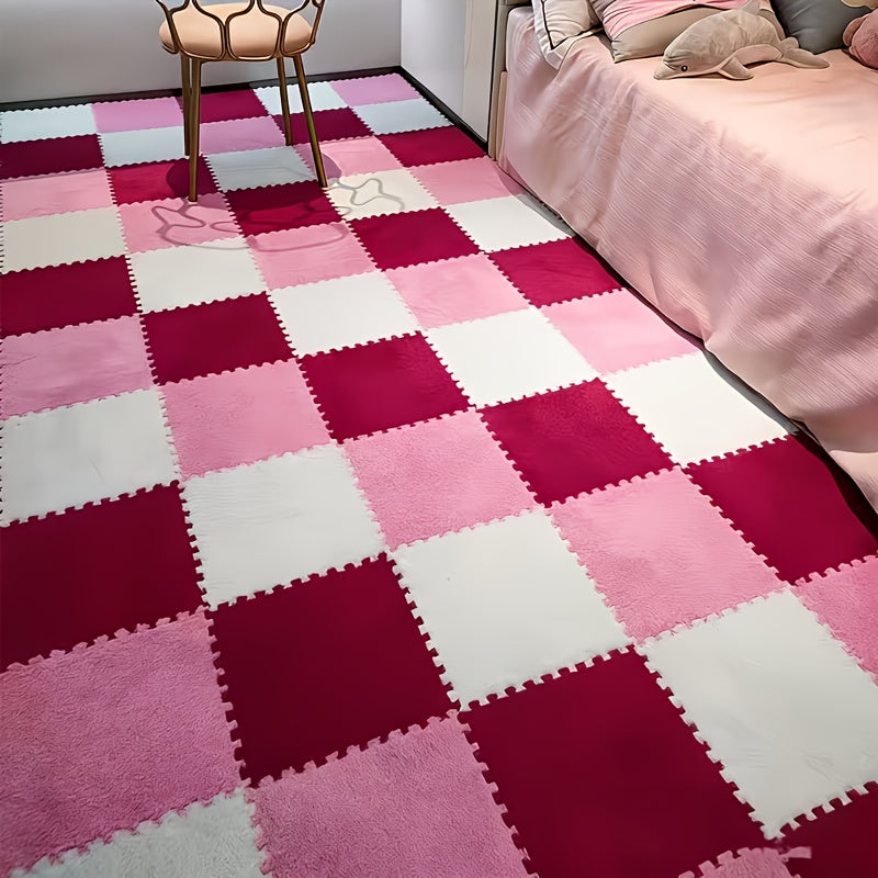 19-Piece Interlocking EVA Foam Floor Tiles – Soft, Washable, Non-Slip Puzzle Floor Mat for Bedroom, Living Room, Playroom & Pet Area (8 Colors)