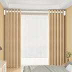 No Drill Telescopic Curtain Rod Adjustable 15.75-196.85in 33mm Extendable Shower Curtain Rod for Large Windows Anti-Slip No Screws