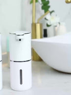Touchless Foam Soap Dispenser Automatic USB-C Rechargeable Wall-Mounted IPX5 Waterproof 400ml with 4 Adjustable Foam Levels for Bathroom and Kitchen – No Battery Needed
