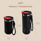 Insulated Travel Mug 16.91oz 304 Stainless Steel Vacuum – Leak-Proof Non-Slip Portable Coffee Cup for Indoor & Outdoor, Winter Holiday Gift