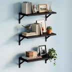 Farmhouse Floating Wall Shelves 3/6pcs Heavy Duty Long Ledge Shelf Set for Bedroom, Bathroom, Living Room & Kitchen Decor, Wall Mounted Storage Shelving for Home Organization