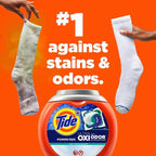 Tide Ultra OXI Power PODS 72-Count – Odor Eliminator Laundry Pods, Original Scent, Works in Hot & Cold Water + Free Wet Wipes