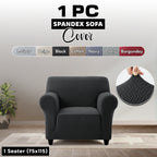 Stretch Spandex Sofa Cover 1 2 3 Seater Elastic Couch Slipcover Anti-Scratch Pet-Friendly Machine Washable Furniture Protector Holiday Gift