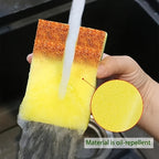 100 Pcs Heavy Duty Dish Sponges Thickened Polyurethane Scouring Pads Soft Absorbent Non-Scratch for Pots Pans Kitchen Bulk Pack