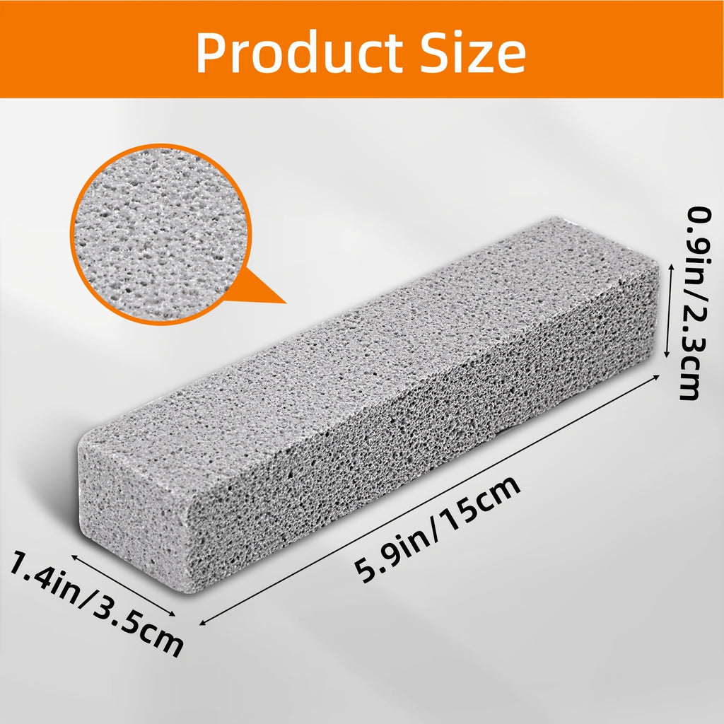 Pumice Scouring Sticks 25-Pack – 5.9" Natural Stone Scrubber for Toilet Bowl, Bathroom Tile, Kitchen, Pool & Wall Stain Removal | Bulk Home Cleaning Supply