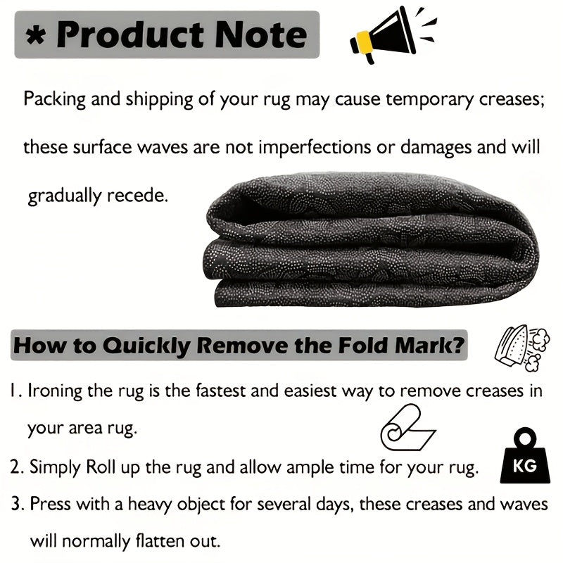 Geometric Area Rug Black White Ultra-Soft Non-Slip Machine Washable Rubber Backing Low Pile Shed Resistant Living Room Bedroom Kitchen Bathroom