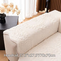 Faux Rabbit Fur Sofa Cover Thick Plush Couch Protector Non-Slip Machine Washable Pet Friendly – 2 3 4 Seater & Armrest Sizes, Floral Design Sofa Slipcover