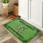 Welcome Mat Green Frog Pattern Indoor Outdoor Doormat – Anti-Slip Backing Edge Locking Entryway Rug for Living Room & Home Decor | Multiple Sizes