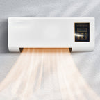 Wall Mounted Space Heater 1000W Dual Purpose Heating Cooling Fan with Remote Control Timer for Bathroom Bedroom Office Home