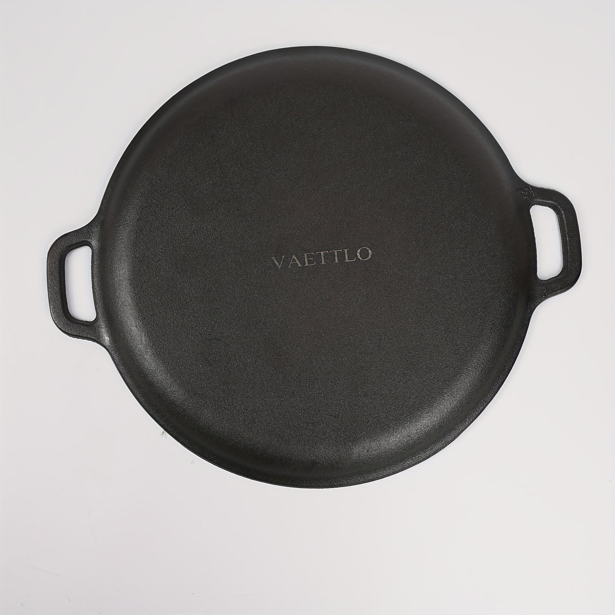 Cast Iron Pizza Pan 6-Piece Set – 11-Inch Pre-Seasoned Griddle for Oven, Stovetop, Grill & Campfire | Multi-Purpose Round Cast Iron Baking Pan for Pizza, Bread & More