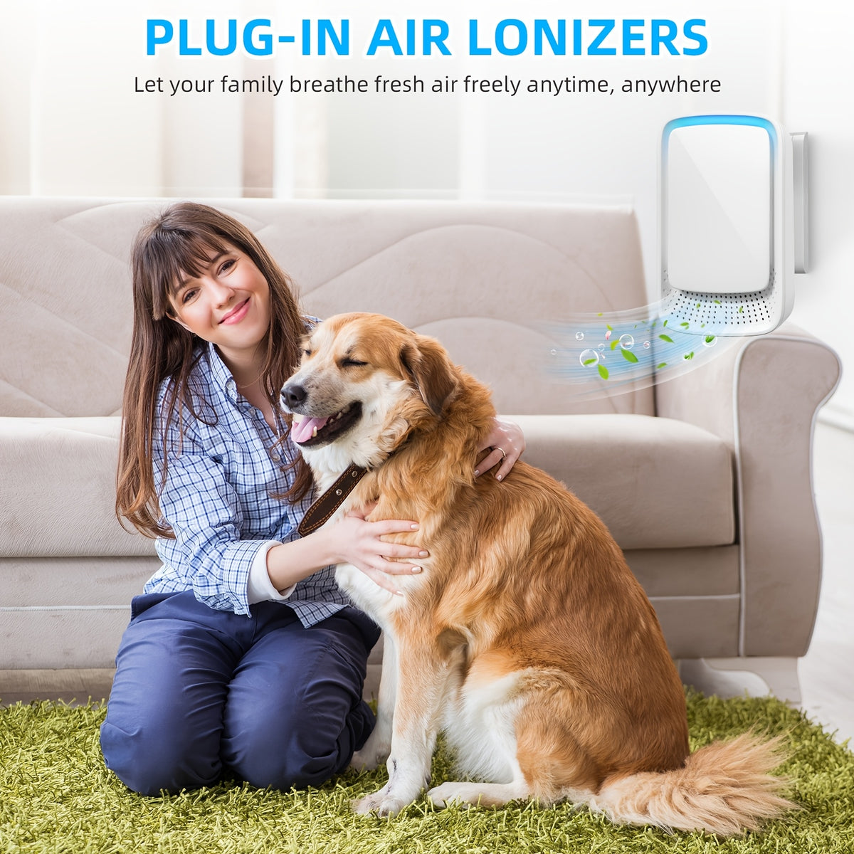 Plug-In Ionic Air Purifier Filterless Silent Odor Neutralizer for Home Pet Smoke Cooking Office Gym 24/7 Zero Maintenance 2 4 6pcs