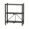 3-5 Tier Rolling Storage Rack with Wheels – Foldable Metal Shelving Unit for Home, Office & Kitchen Organization