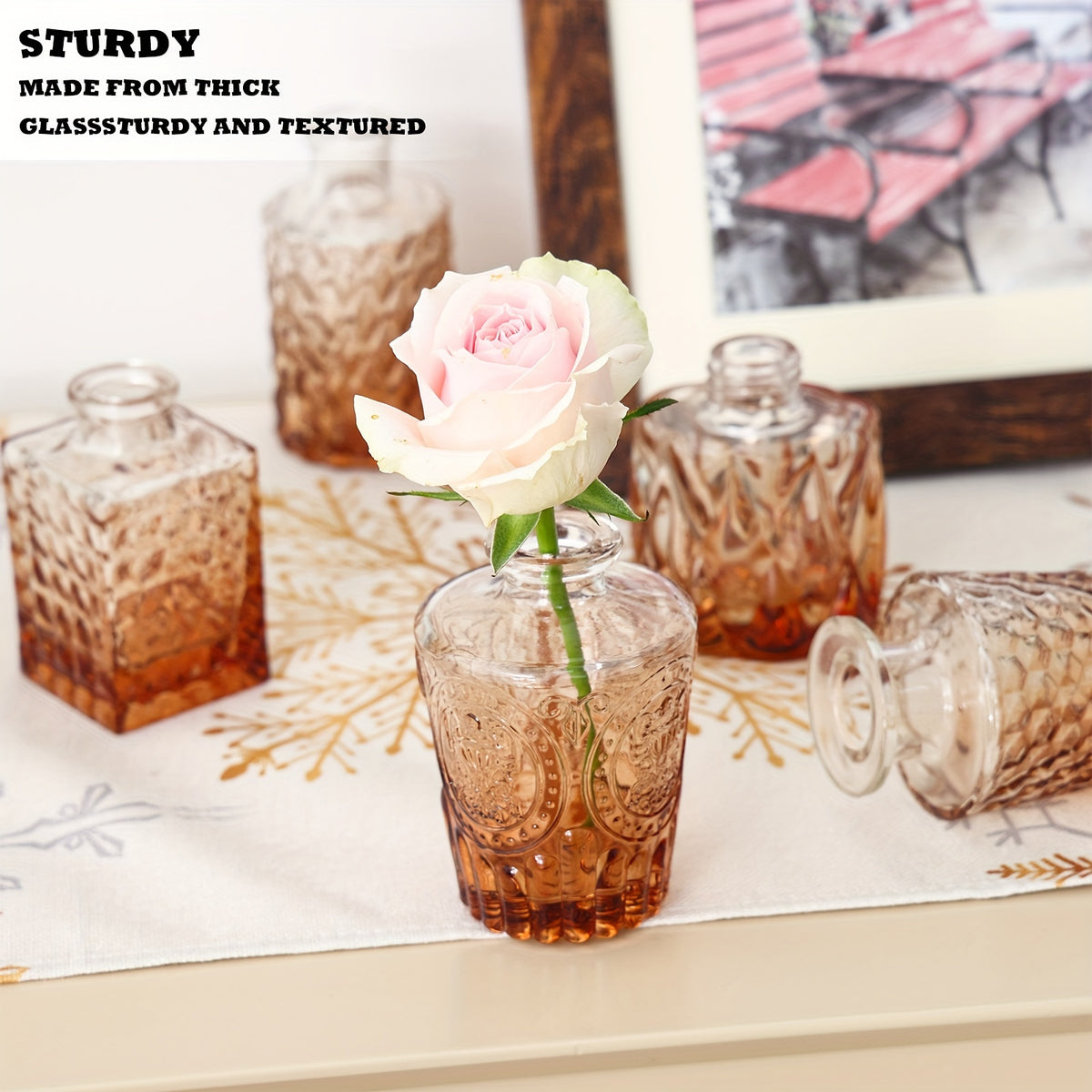 Mini Bud Vases Set of 36 Clear Small Flower Vases for Wedding Centerpieces Birthday Anniversary Party Table Decor – Mother's Day Gift