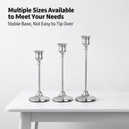Copper Taper Candle Holders Set 30/36/48 Pcs Retro Minimalist Candlestick for Dining Table Wedding Birthday Christmas Fireplace Home Decor