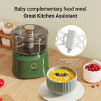 Mini Electric Food Chopper USB Rechargeable, Meat Grinder Vegetable & Garlic Mincer, Compact Cordless Kitchen Food Processor with Copper Motor