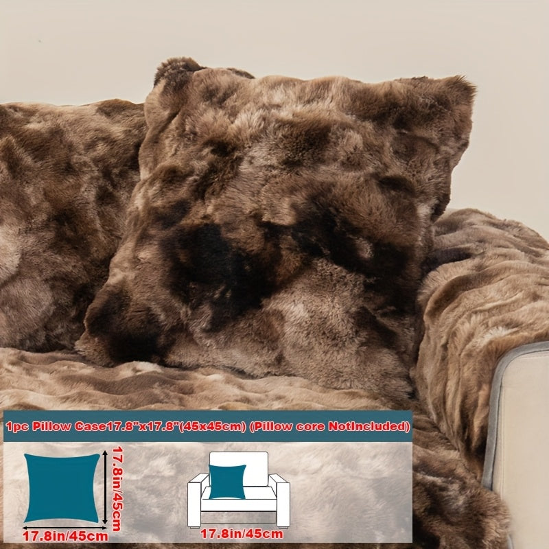 Plush Gradient Velvet Sofa Cover 450-500gsm Super Soft Warm Winter Pet Friendly Non-Slip Machine Washable Modern Style 1 2 3 4 Seater Living Room Couch Protector