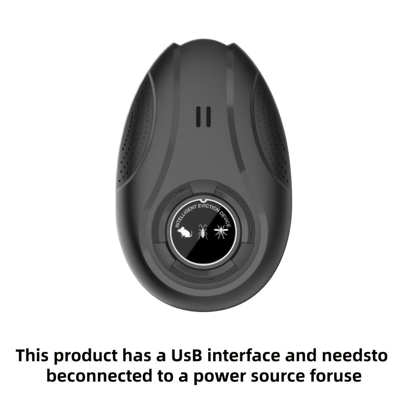 Electronic Soundwave Pest Repeller USB Powered Frequency Conversion Insect Repellent Chemical-Free for Home Shop Warehouse Office Low Voltage Multifunctional